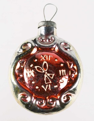 Ёлочная игрушка «Часы». СССР, 1950-е.